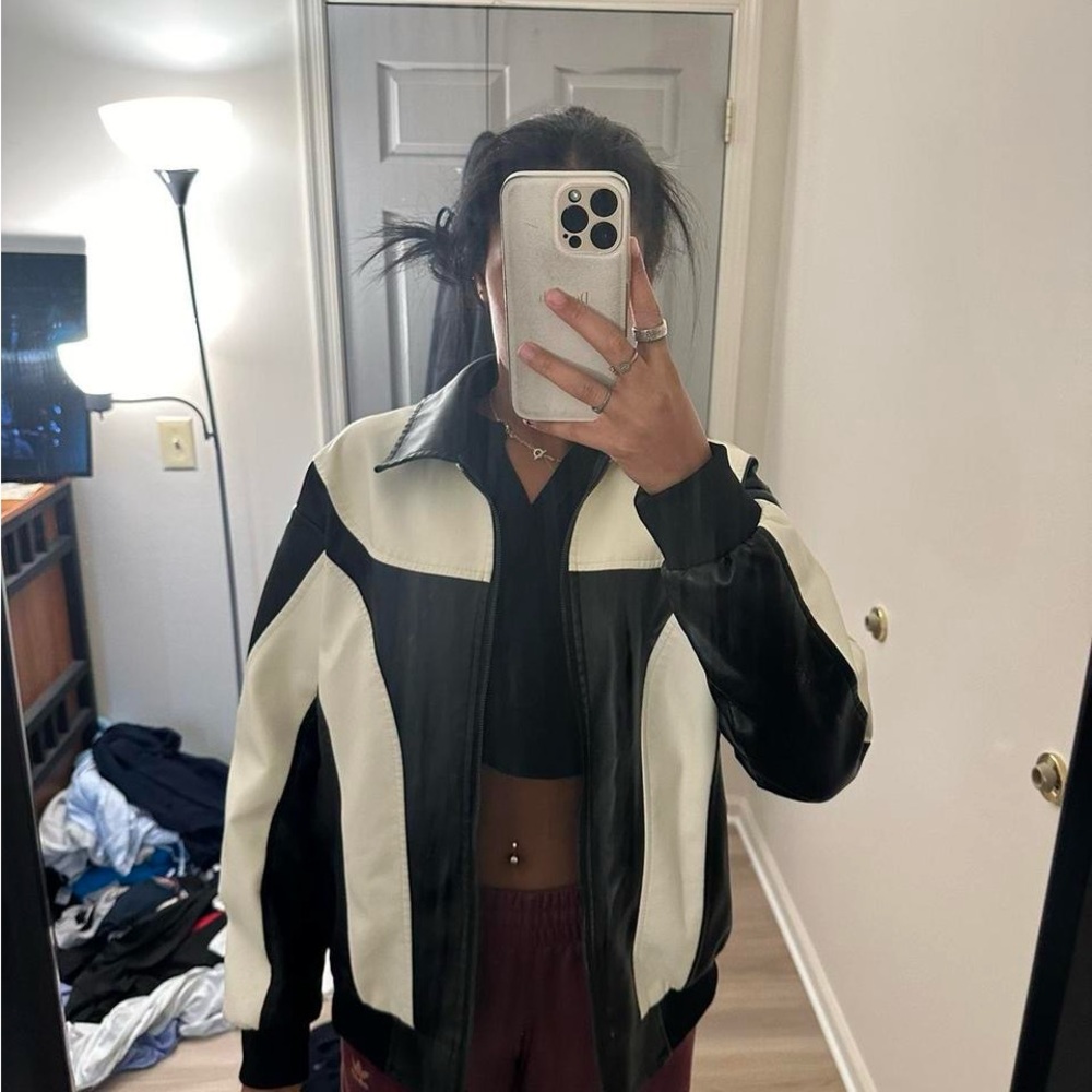 Black and White Men's Jacket